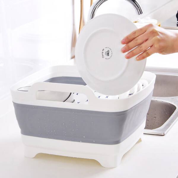ขาย ตะกร้าล้างผัก/ผลไม้พับได้ Multi-function Foldable Sink ลดราคา
