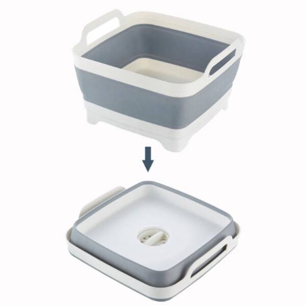 ขาย ตะกร้าล้างผัก/ผลไม้พับได้ Multi-function Foldable Sink ราคาลด