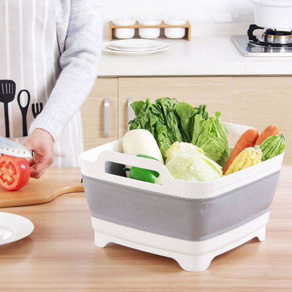 ขาย ตะกร้าล้างผัก/ผลไม้พับได้ Multi-function Foldable Sink พิเศษ
