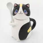 ขาย แก้วกาแฟลายน้องเหมียว Ceramic Cat Mug พิเศษลด