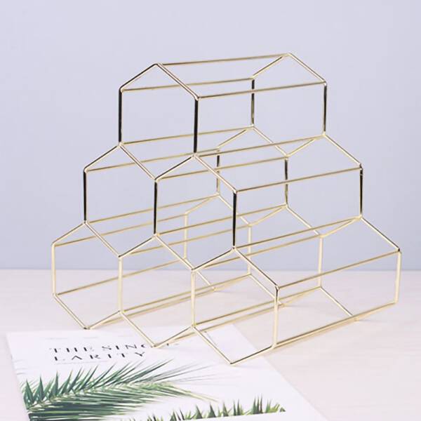ขาย ชั้นวางไวน์ทรงรังผึ้ง Bee Hive Wine Rack ลดราคา
