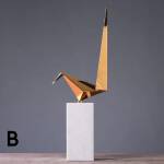 ขาย แท่นหินอ่อนประดับบ้านรูปนก Golden Marble Decorative Bird พิเศษ ราคาลด