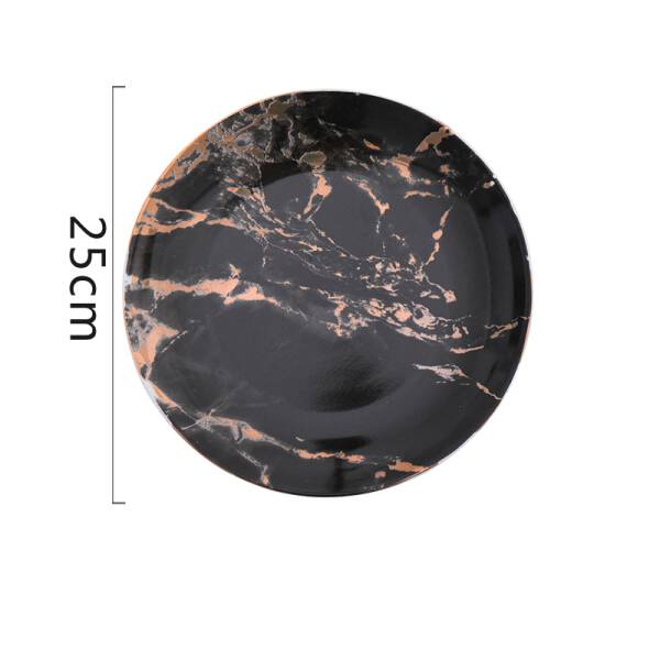 ขาย จานสำหรับตกแต่งลายหินอ่อน Decorative Marble Dish ราคา ลด พิเศษ
