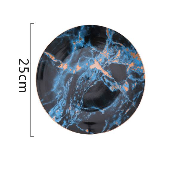 ขาย จานสำหรับตกแต่งลายหินอ่อน Decorative Marble Dish ลดราคา