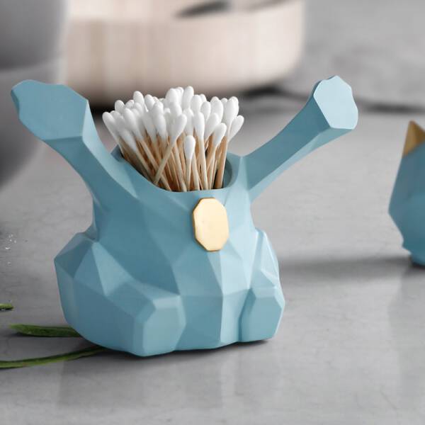 ขาย กล่องเก็บคอนตอนบัด Cat Cotton Bud Holder พิเศษราคา