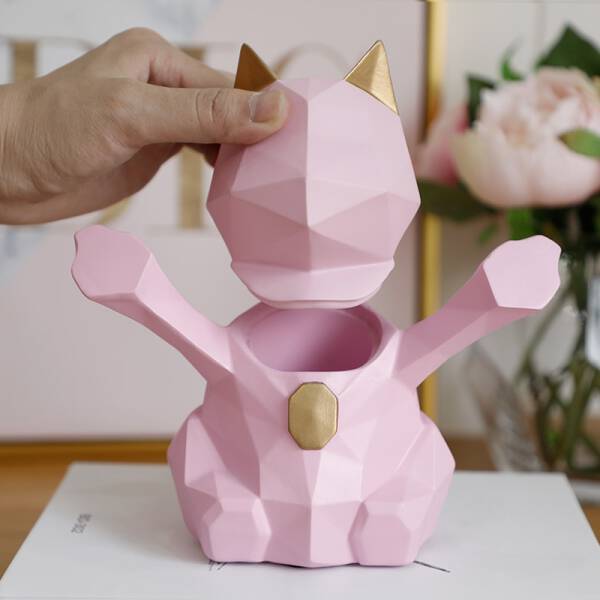 ขาย กล่องเก็บคอนตอนบัด Cat Cotton Bud Holder ราคา ลด