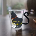  ขาย แก้วกาแฟลายน้องเหมียว Catty Glass ลดราคา