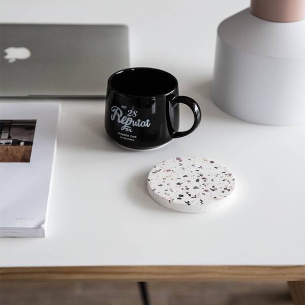 ขาย แผ่นรองแก้วหินขัด Terrazzo Coaster ราคา