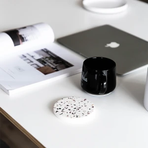 ขาย แผ่นรองแก้วหินขัด Terrazzo Coaster ลด