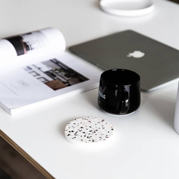 ขาย แผ่นรองแก้วหินขัด Terrazzo Coaster ลด