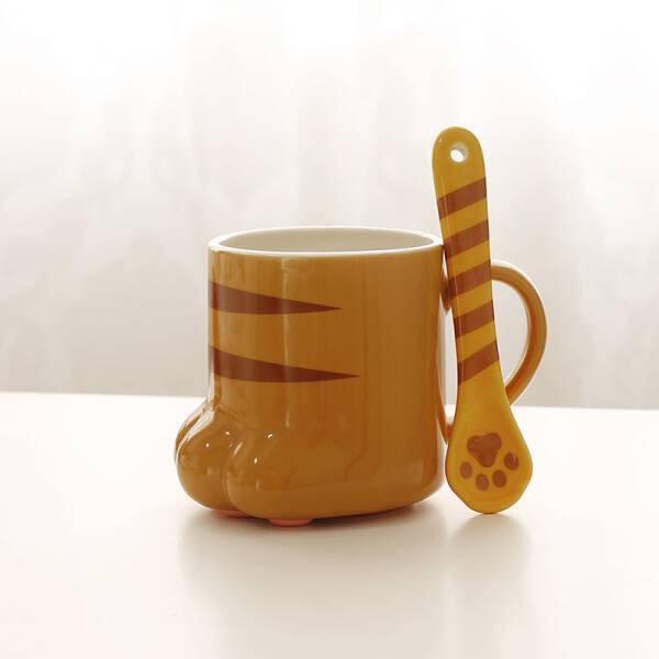 ขาย แก้วกาแฟลายน้องเหมียว Cat Paw Mug ราคา ลด