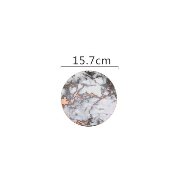ขาย จานสำหรับตกแต่งลายหินอ่อน Decorative Marble Dish ราคา พิเศษ