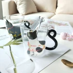  ขาย แก้วกาแฟลายน้องเหมียว Catty Glass พิเศษ