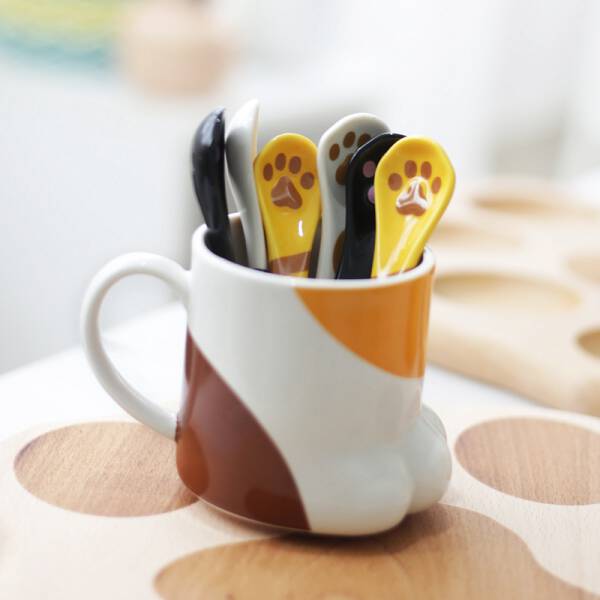 ขาย แก้วกาแฟลายน้องเหมียว Cat Paw Mug
