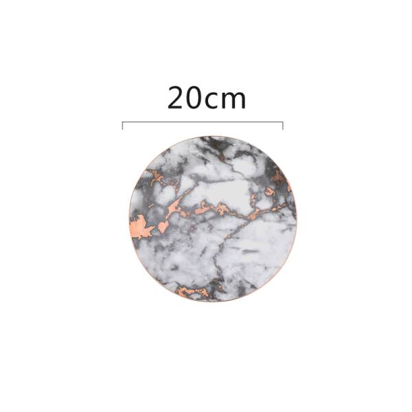 ขาย จานสำหรับตกแต่งลายหินอ่อน Decorative Marble Dish ลด ลด ลด