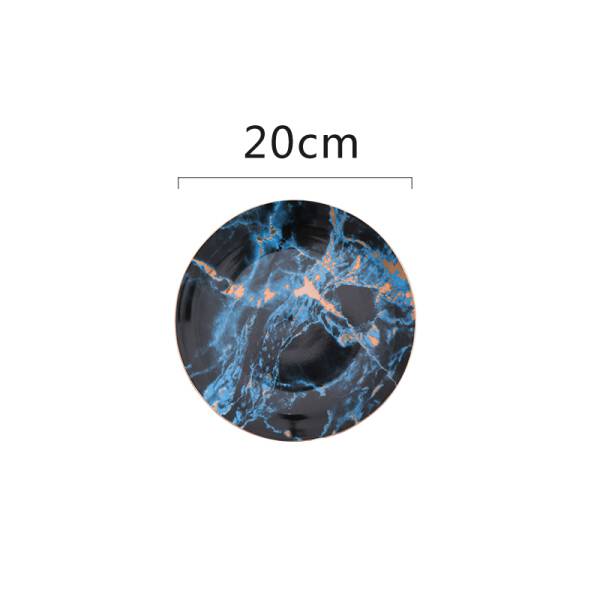 ขาย จานสำหรับตกแต่งลายหินอ่อน Decorative Marble Dish พิเศษ