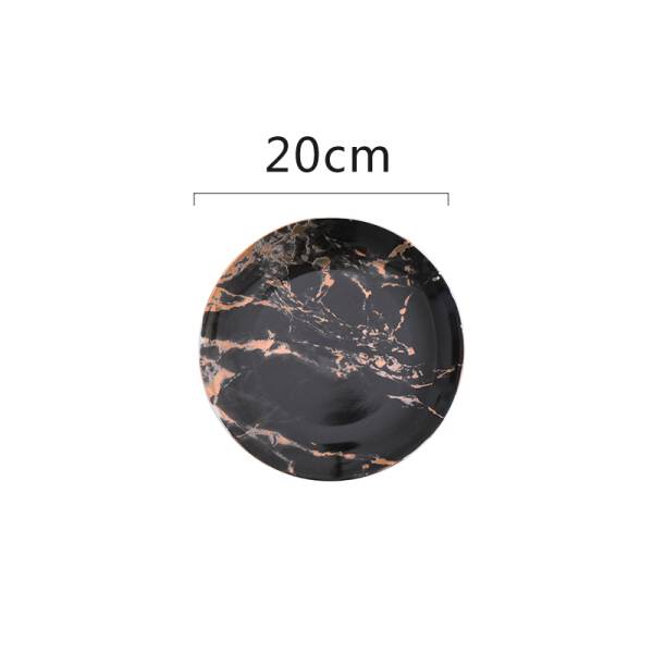 ขาย จานสำหรับตกแต่งลายหินอ่อน Decorative Marble Dish ราคา