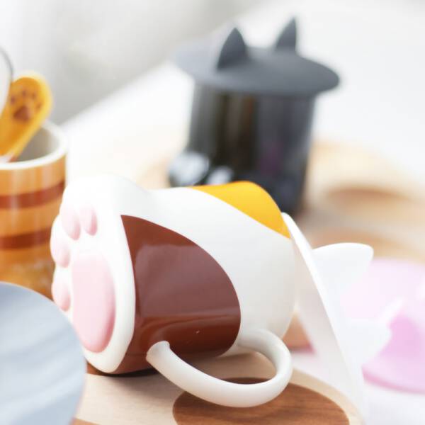ขาย แก้วกาแฟลายน้องเหมียว Cat Paw Mug ราคา