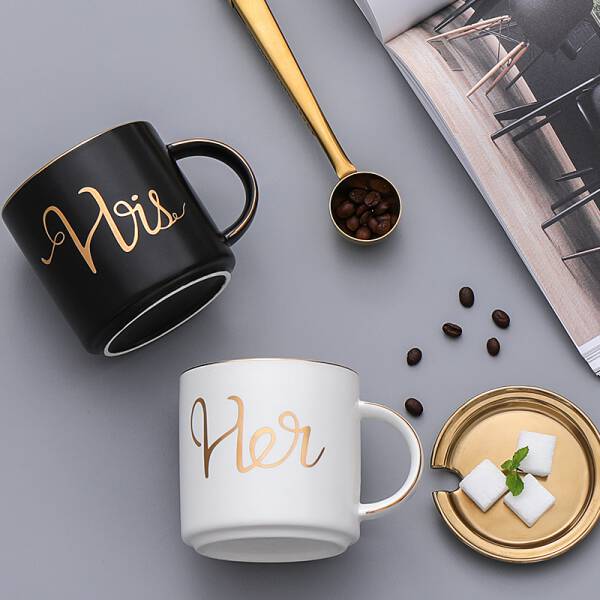 ขาย แก้วกาแฟเซรามิคสำหรับคู่รัก His & Her Ceramic Cup พิเศษ