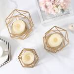 ขาย เชิงเทียนสำหรับตกแต่งบ้านกรอบสีทอง Golden Frame Candle Holder ลดราคา