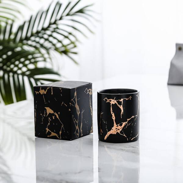 ขาย เทียนหอมพร้อมเชิงเทียนหินอ่อน Marble Scented Candles ลด