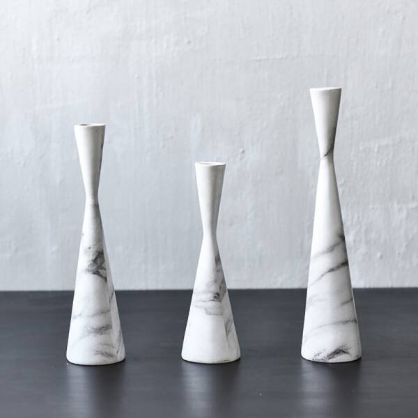 ขาย เซตเชิงเทียนหินอ่อน Marble Candle Holder Set ลดราคาพิเศษ