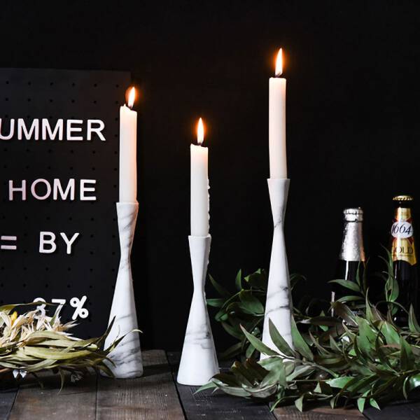 ขาย เซตเชิงเทียนหินอ่อน Marble Candle Holder Set ราคา ลด