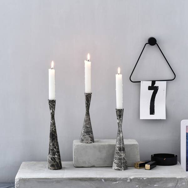 ขาย เซตเชิงเทียนหินอ่อน Marble Candle Holder Set ราคาลด