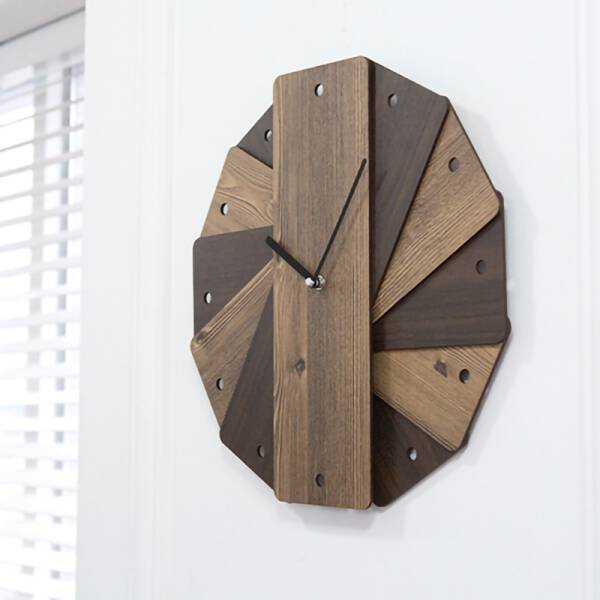 ขาย นาฬิกาไม้ประดับบ้าน Wooden Clock ลด