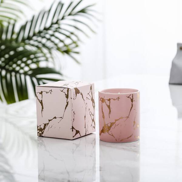 ขาย เทียนหอมพร้อมเชิงเทียนหินอ่อน Marble Scented Candles พิเศษ ลดราคา
