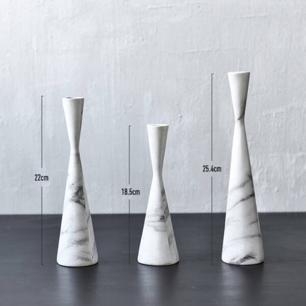 ขาย เซตเชิงเทียนหินอ่อน Marble Candle Holder Set พิเศษ ลด