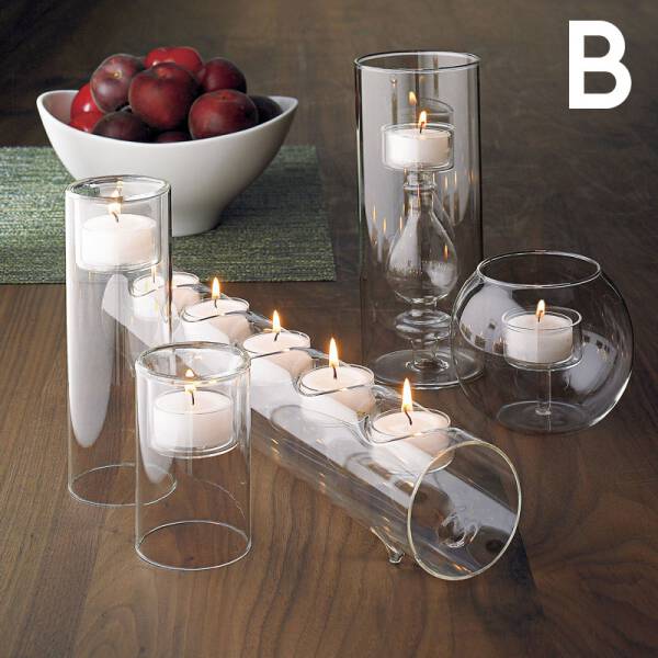 ขาย ชุดเชิงเทียนแก้วสำหรับตกแต่ง Decorative Glass Candle Holder Set พิเศษ