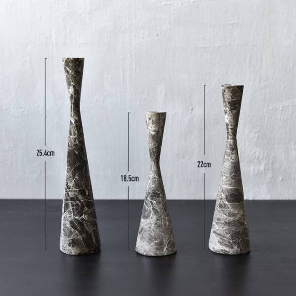 ขาย เซตเชิงเทียนหินอ่อน Marble Candle Holder Set ลดราคา