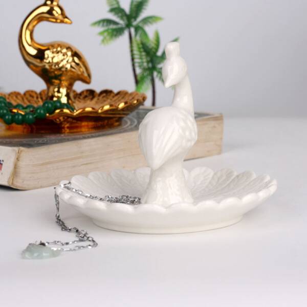 ขาย ที่ใส่เครื่องประดับเซรามิกเคลือบทอง Golden Storage D ราคา ลด