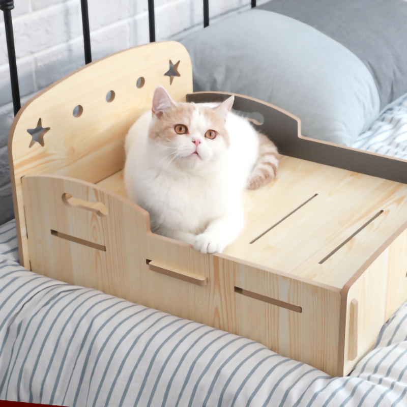 บ้านแมว Wooden Home Cat Bed B HomeStudio