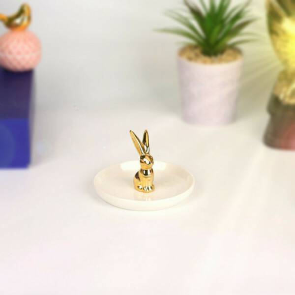 ขาย ที่ใส่เครื่องประดับเซรามิกเคลือบทอง Golden Storage B ราคาพิเศษ