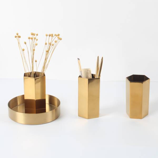 ขาย ที่ใส่ดินสอสีทอง Golden Pencil Holder ลด