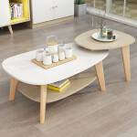 ชุดโต๊ะกลางท็อปไม้ - Creative Modern Coffee Table Set
