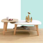ชุดโต๊ะกลางท็อปไม้ - Creative Modern Coffee Table Set