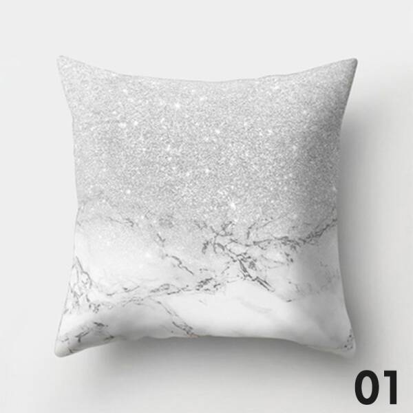 ขาย หมอนหนุนแต่งบ้านดีไซน์ลายหินอ่อน Marble Decorative Pillow พิเศษราคาลด