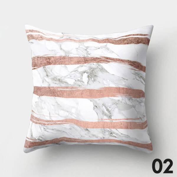 ขาย หมอนหนุนแต่งบ้านดีไซน์ลายหินอ่อน Marble Decorative Pillow พิเศษราคาลด