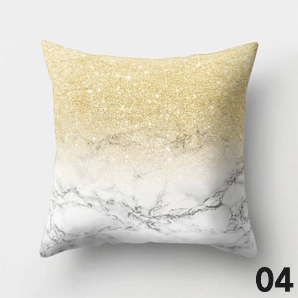 ขาย หมอนหนุนแต่งบ้านดีไซน์ลายหินอ่อน Marble Decorative Pillow พิเศษราคาลด