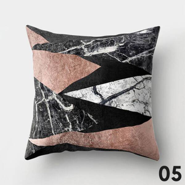 ขาย หมอนหนุนแต่งบ้านดีไซน์ลายหินอ่อน Marble Decorative Pillow พิเศษราคาลด