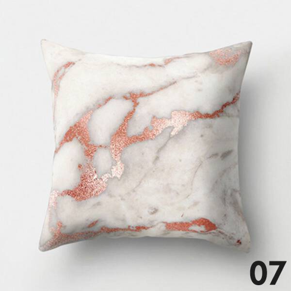 ขาย หมอนหนุนแต่งบ้านดีไซน์ลายหินอ่อน Marble Decorative Pillow พิเศษราคา