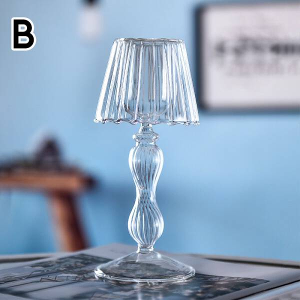 ขาย เชิงเทียนแก้วกันลม Wind Break Candle Holder II