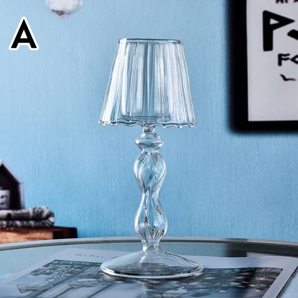 ขาย เชิงเทียนแก้วกันลม Wind Break Candle Holder II