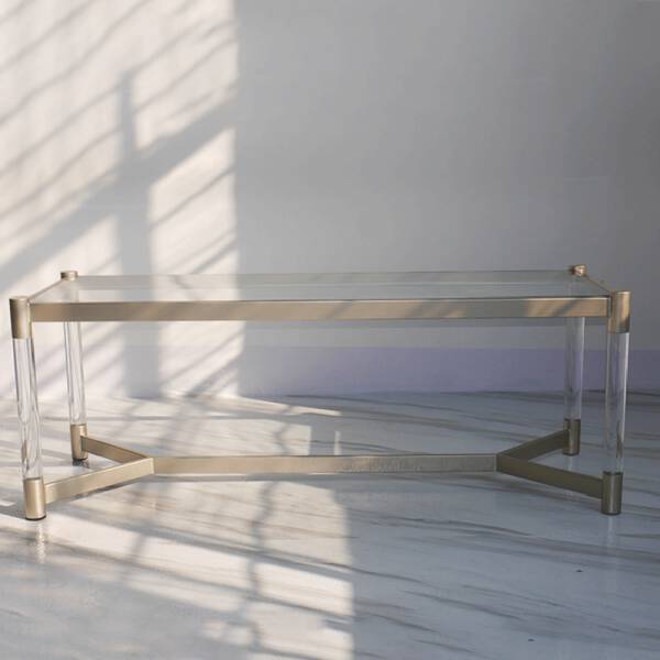 ขาย โต๊ะกลางห้องรับแขกกระจกนิรภัย Rectangle Designed Coffee Table III