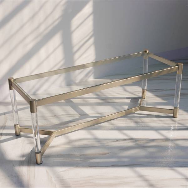 ขาย โต๊ะกลางห้องรับแขกกระจกนิรภัย Rectangle Designed Coffee Table III