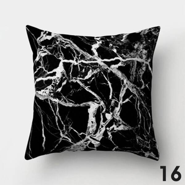ขาย หมอนหนุนแต่งบ้านดีไซน์ลายหินอ่อน Marble Decorative Pillow พิเศษ
