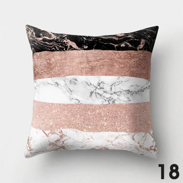ขาย หมอนหนุนแต่งบ้านดีไซน์ลายหินอ่อน Marble Decorative Pillow ลด